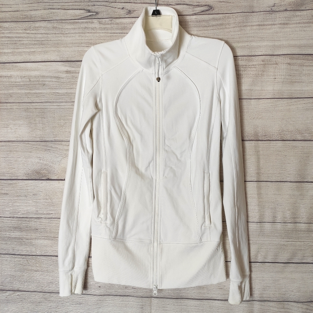 Lululemon White zip jacket - 8